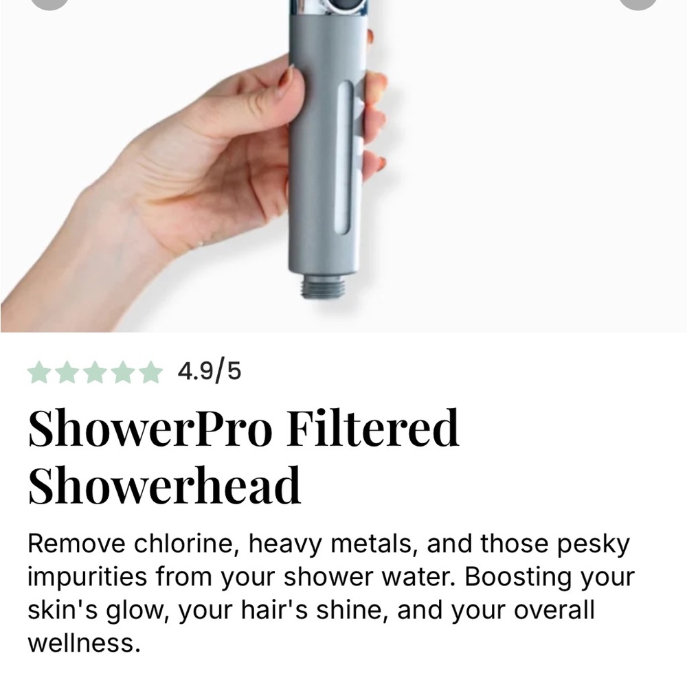 ShowerPro Filtered Showerhead - Silver